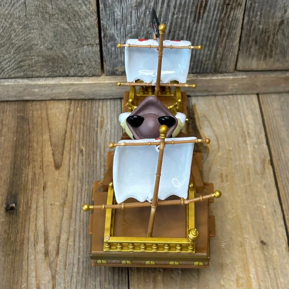 Disney Parks Pirates of the Caribbean Mickey Mouse Pirate Ship Toy Rolling Brown